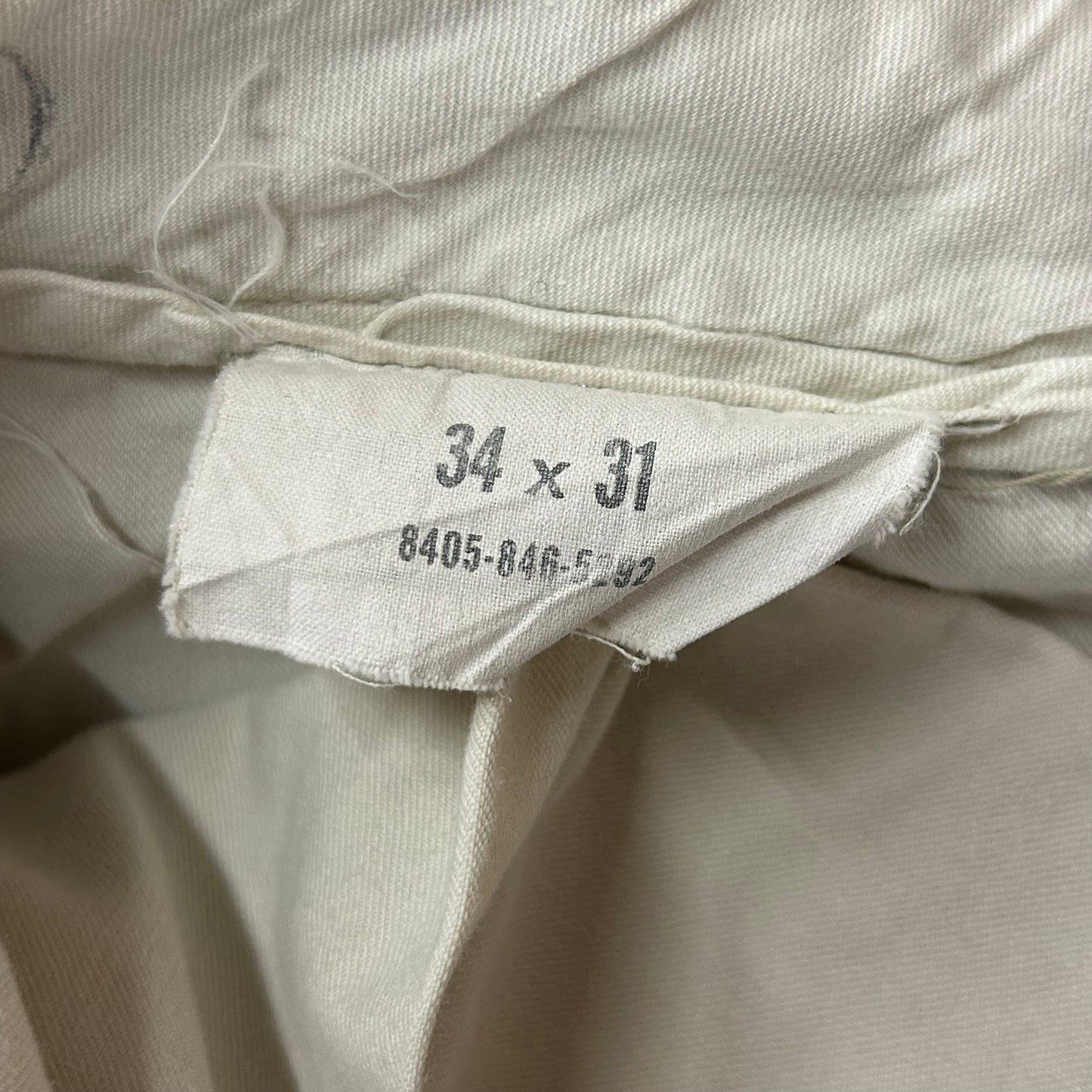 1960s Military Cotton Blend Twill Khaki Pants - 31 x 30