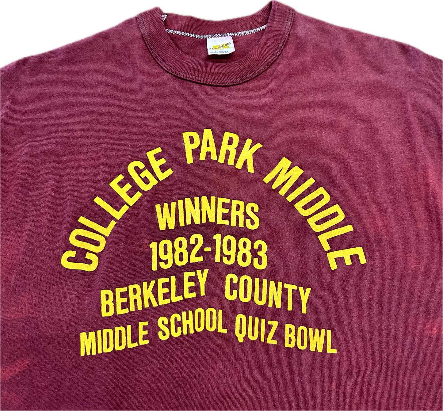 1982 Quiz Bowl Tshirt Sz L
