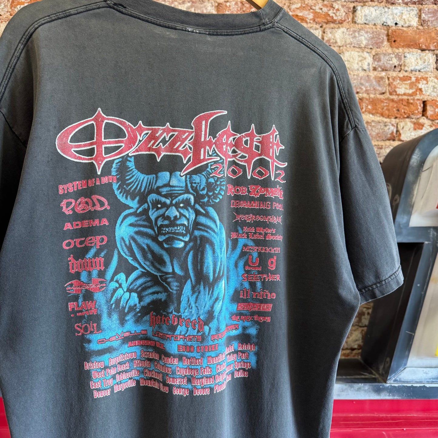 2002 OzzFest Music Festival T-Shirt XL