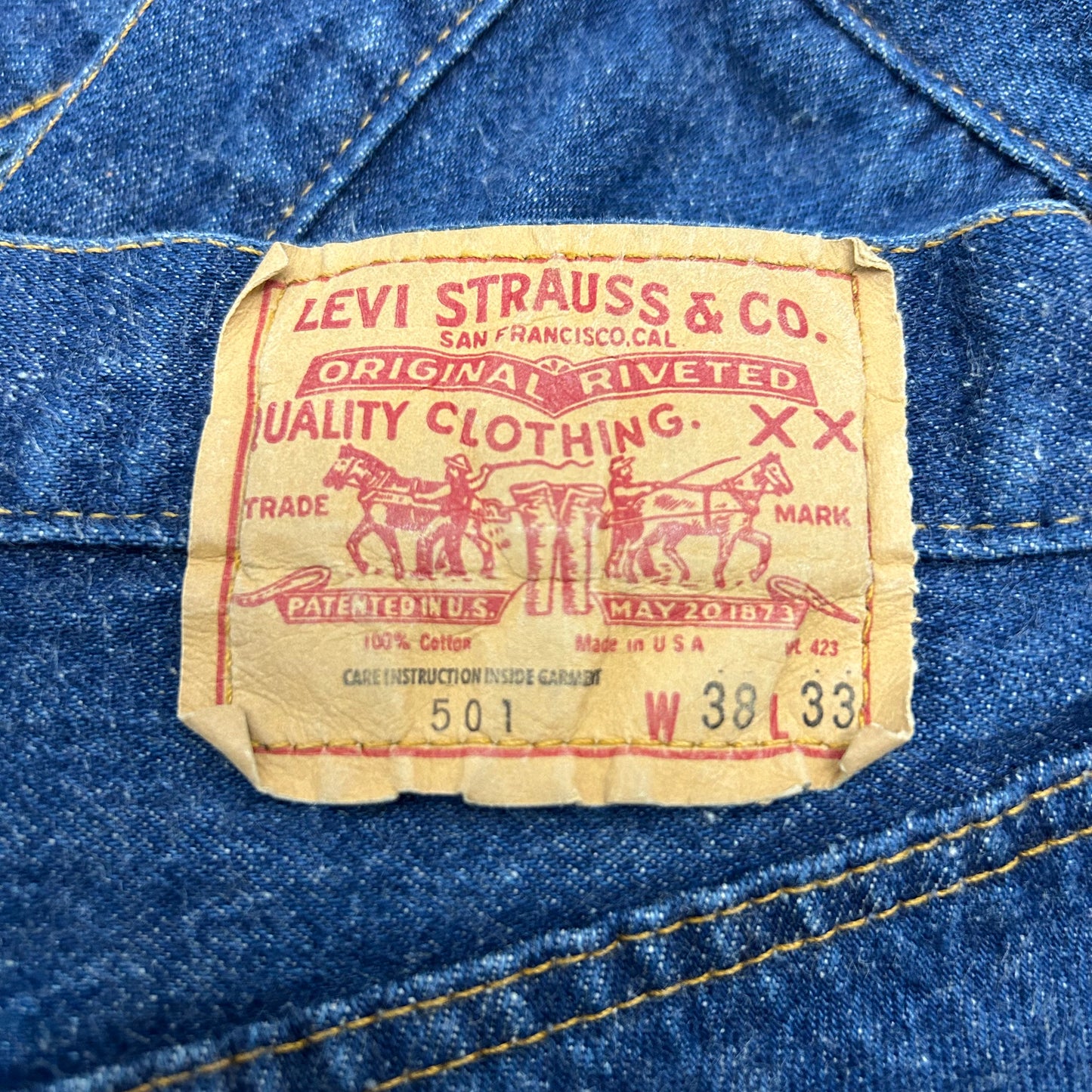 80’s Levi’s 501 Sz 35x30