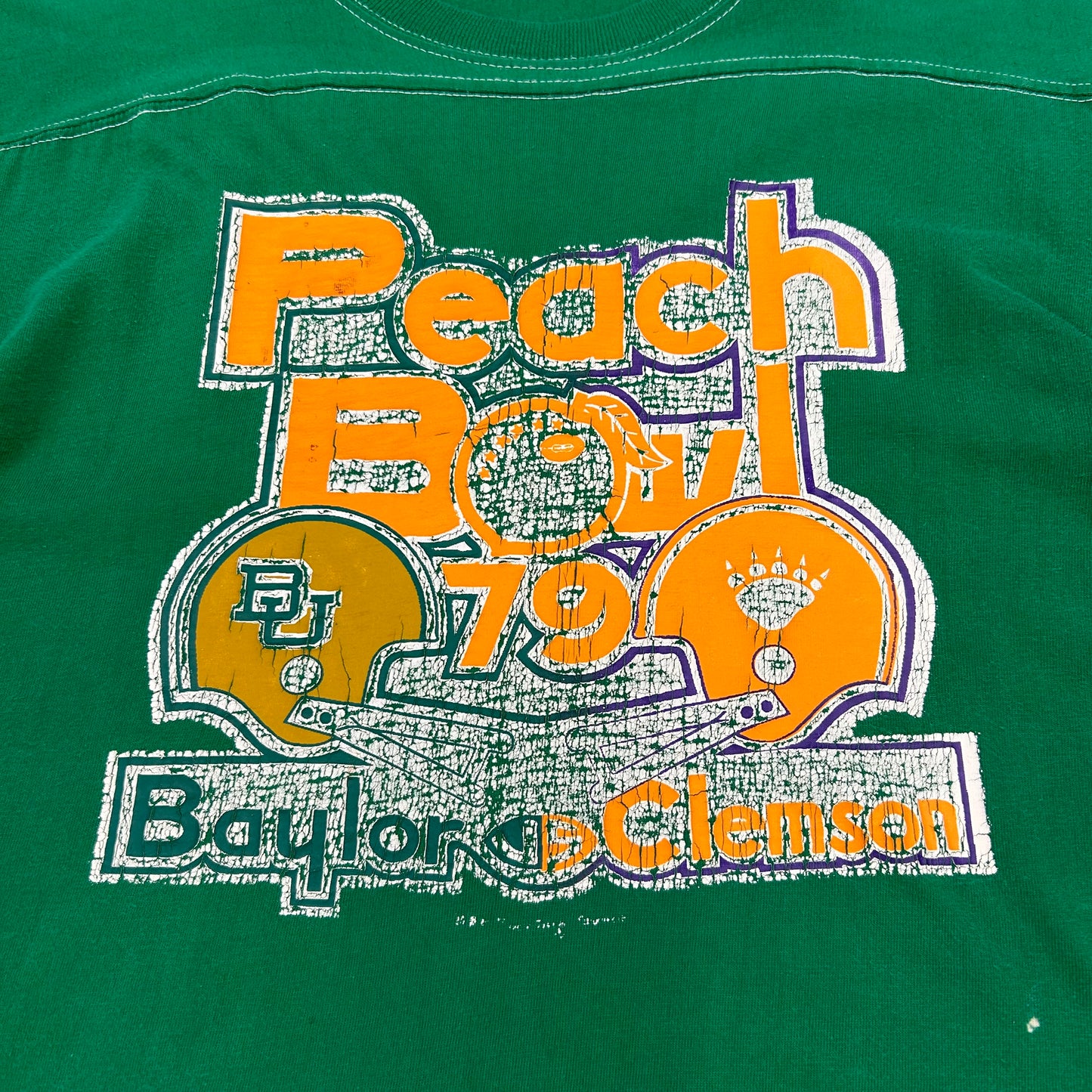 70’s Clemson vs. Baylor Peach Bowl Tee Sz M