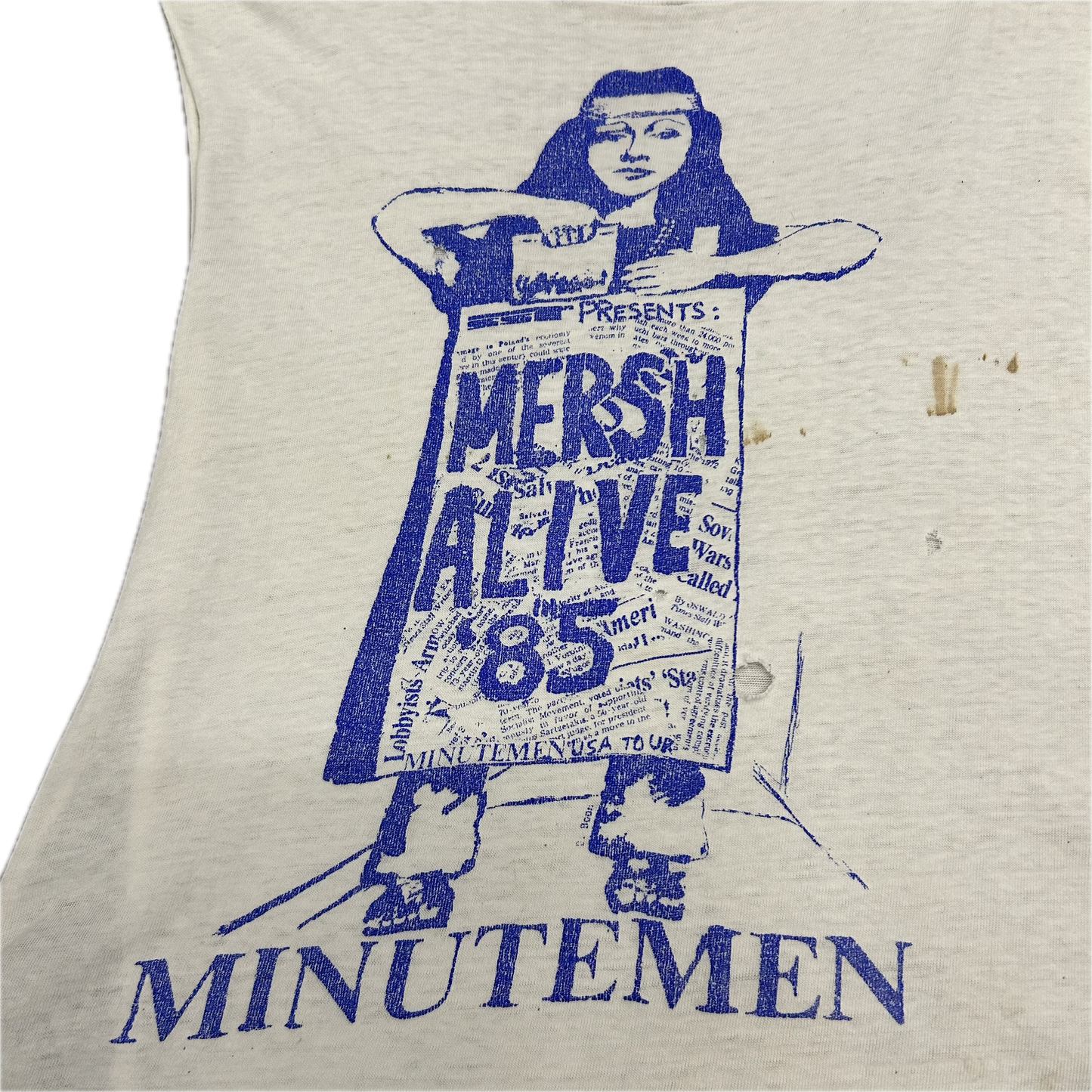 1985 Minutemen ‘Project Mersh’ Thrashed Cutoff Tshirt