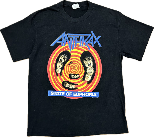 ‘88 Anthrax ‘State of Euphoria’ Tour Tshirt Sz XL