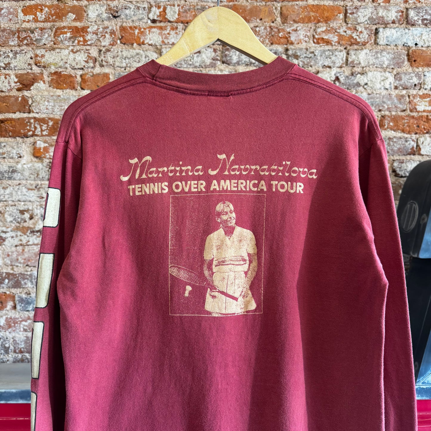 1982 Puma Martina Navratilova “Tennis Over America Tour” Long Sleeve T-Shirt L