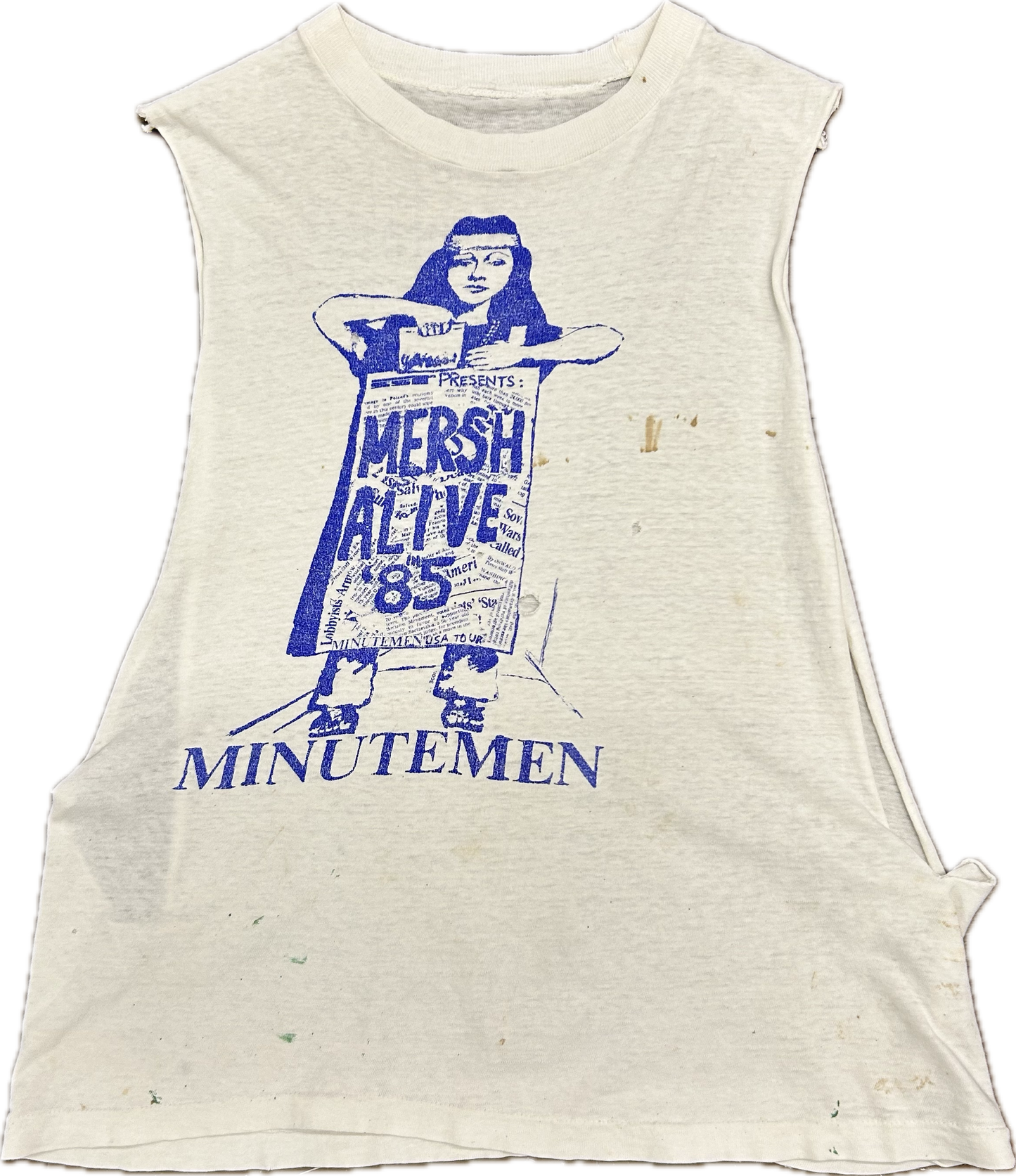 1985 Minutemen ‘Project Mersh’ Thrashed Cutoff Tshirt