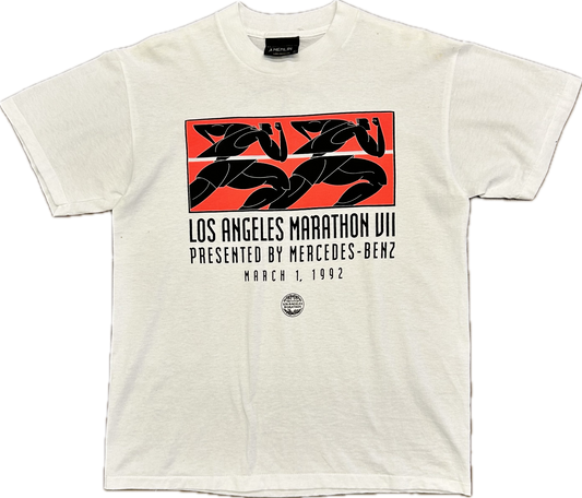 1992 Los Angeles Marathon Tee Sz L