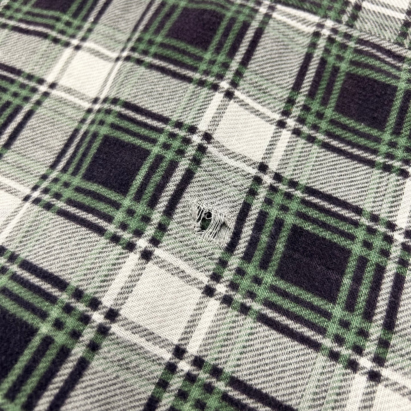 60’s Cotton Plaid Flannel Sz XL