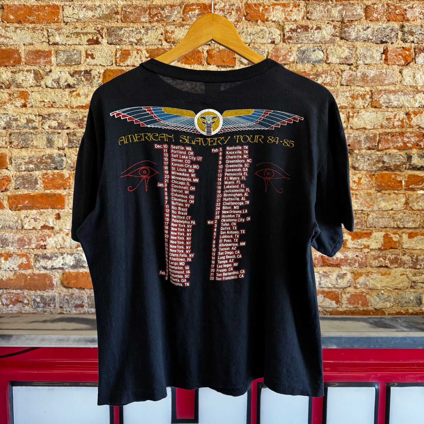 1984/1985 Iron Maiden “American Slavery” Tour T-Shirt XL
