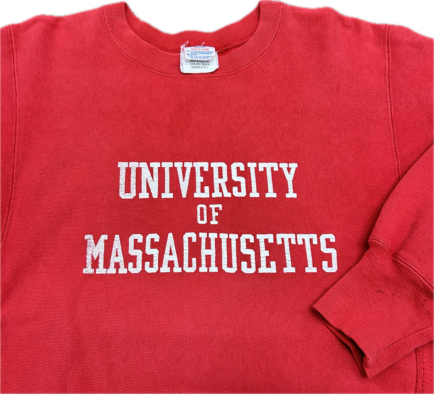 80’s Champion Reverse Weave UMass Crewneck Sz M