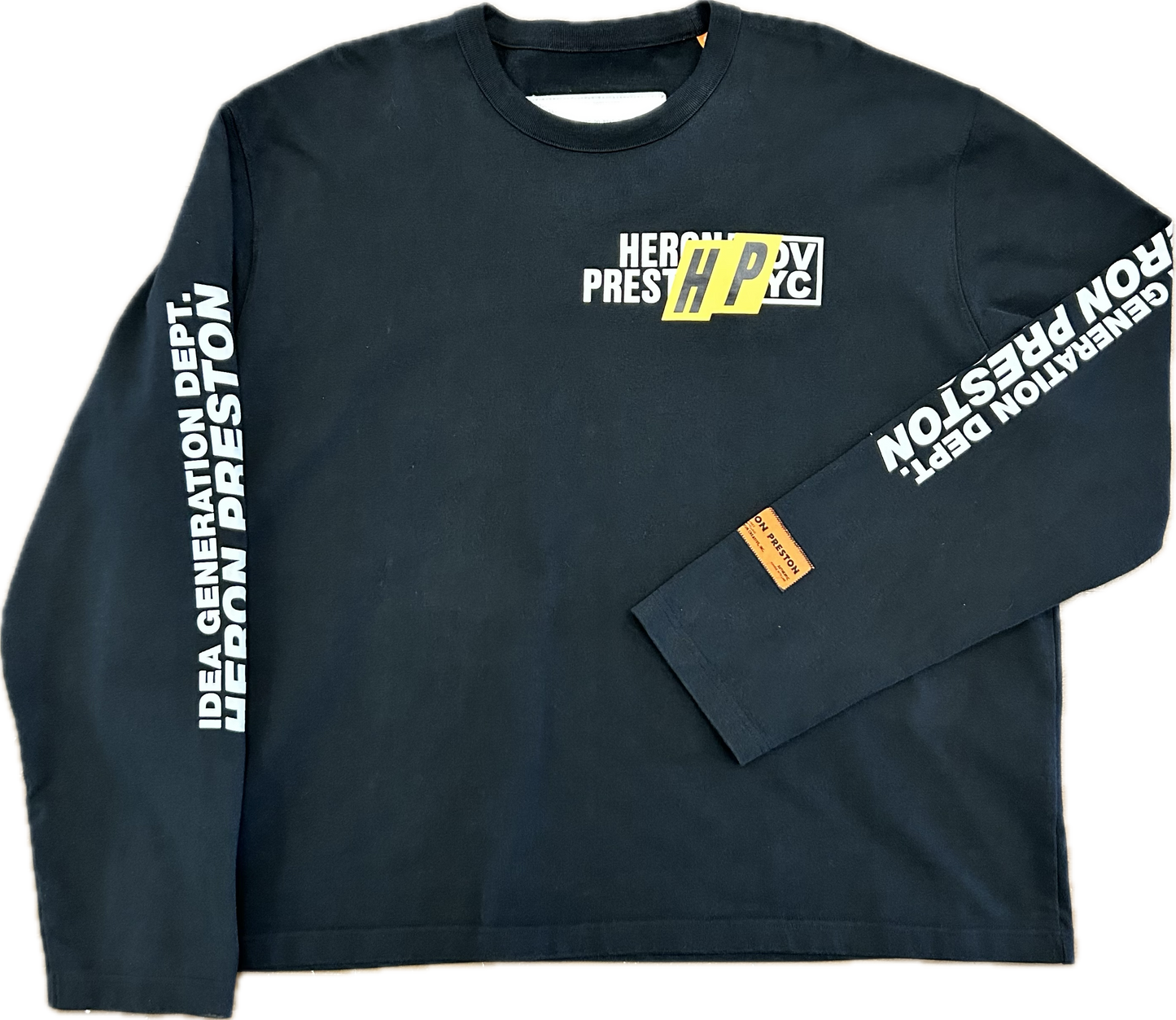 Heron Preston Real Estate Long Sleeve Sz XL