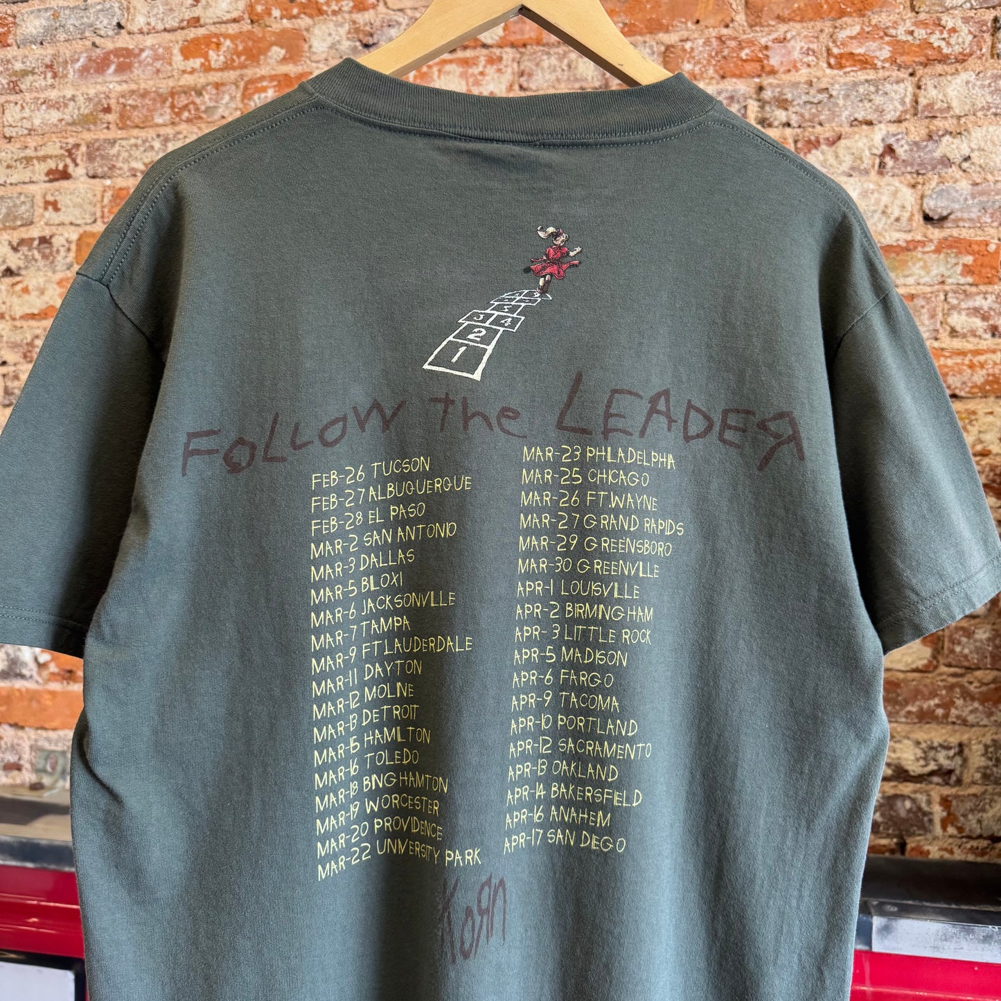 1998 Korn “Follow The Leader” Tour T-Shirt L