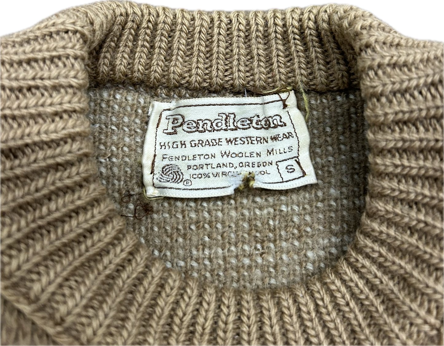 60’s / 70’s Pendleton Beaver State Print Wool Sweater Sz S