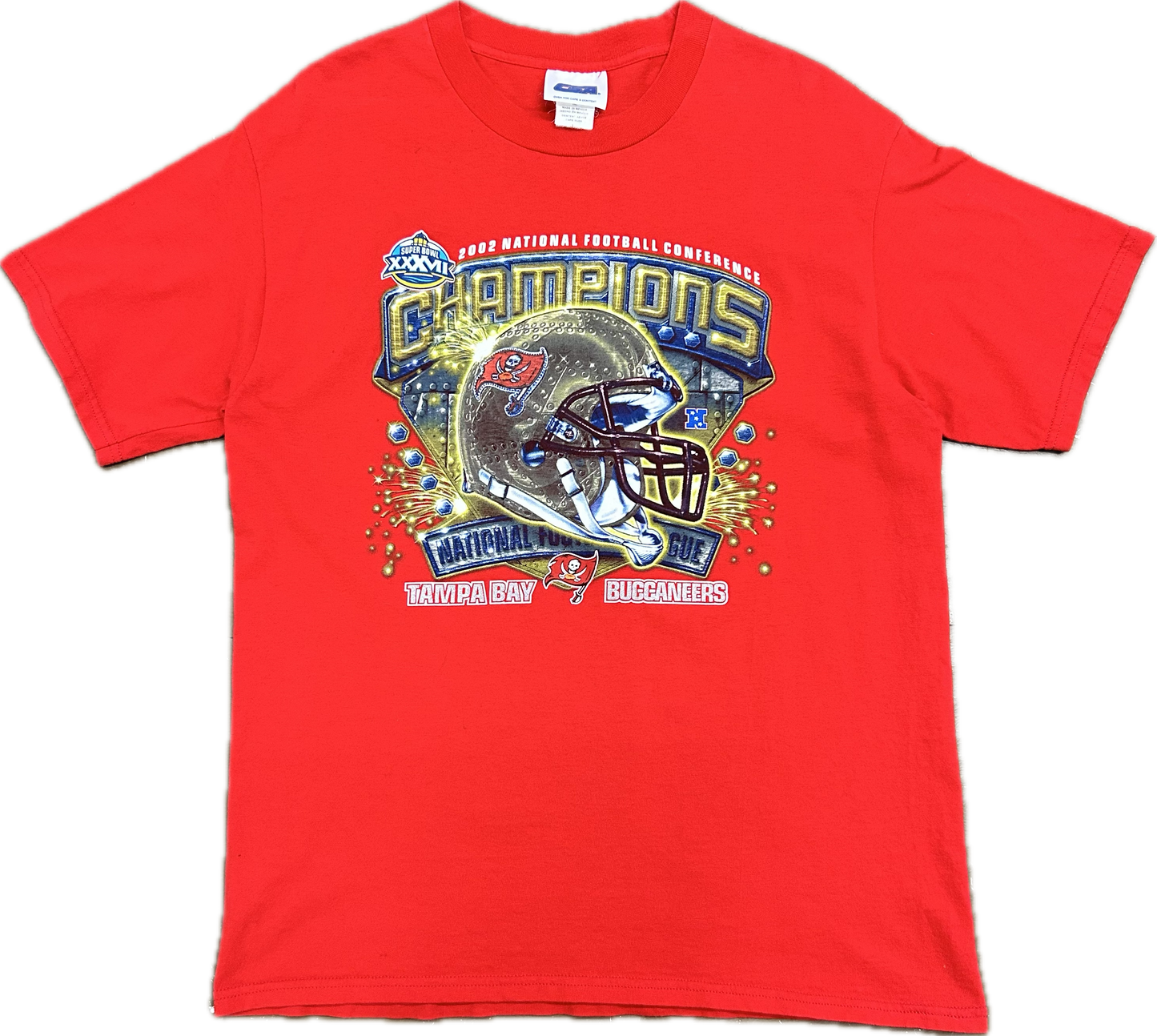 2002 Tampa Bay Bucs NFC Champs Tshirt Sz L