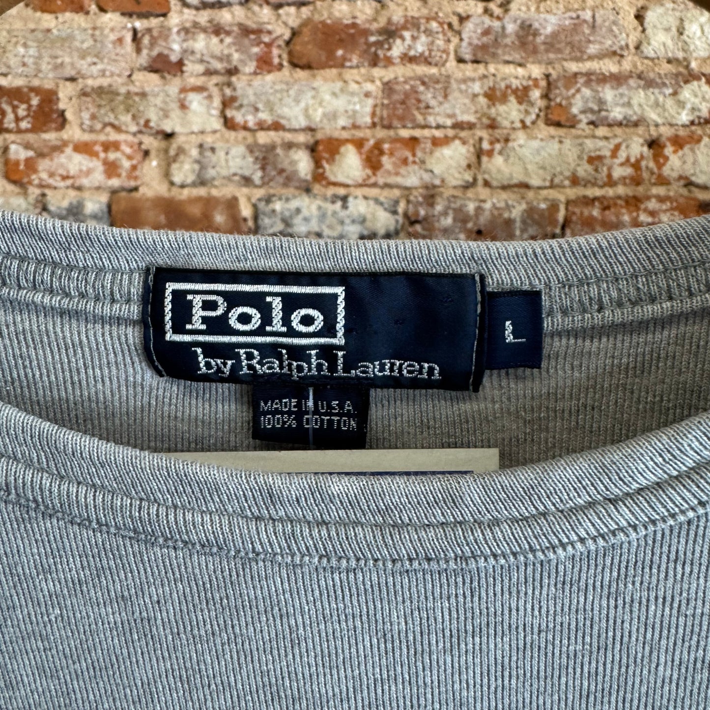 Vintage Polo Ralph Lauren 3/4 Sleeve Shirt L