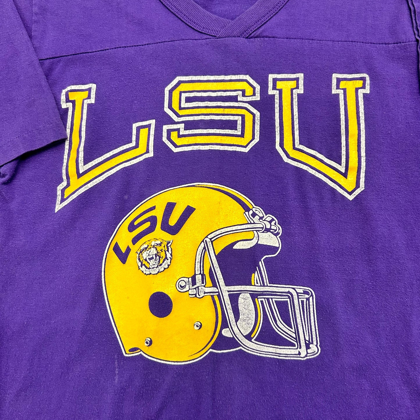 70’s/80’s LSU V-Neck Jersey Tee Sz M