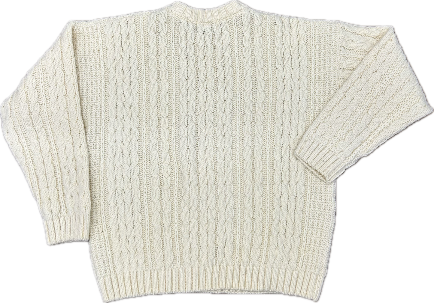 70’s/80’s Cable Knit Irish Wool Sweater Sz XXL
