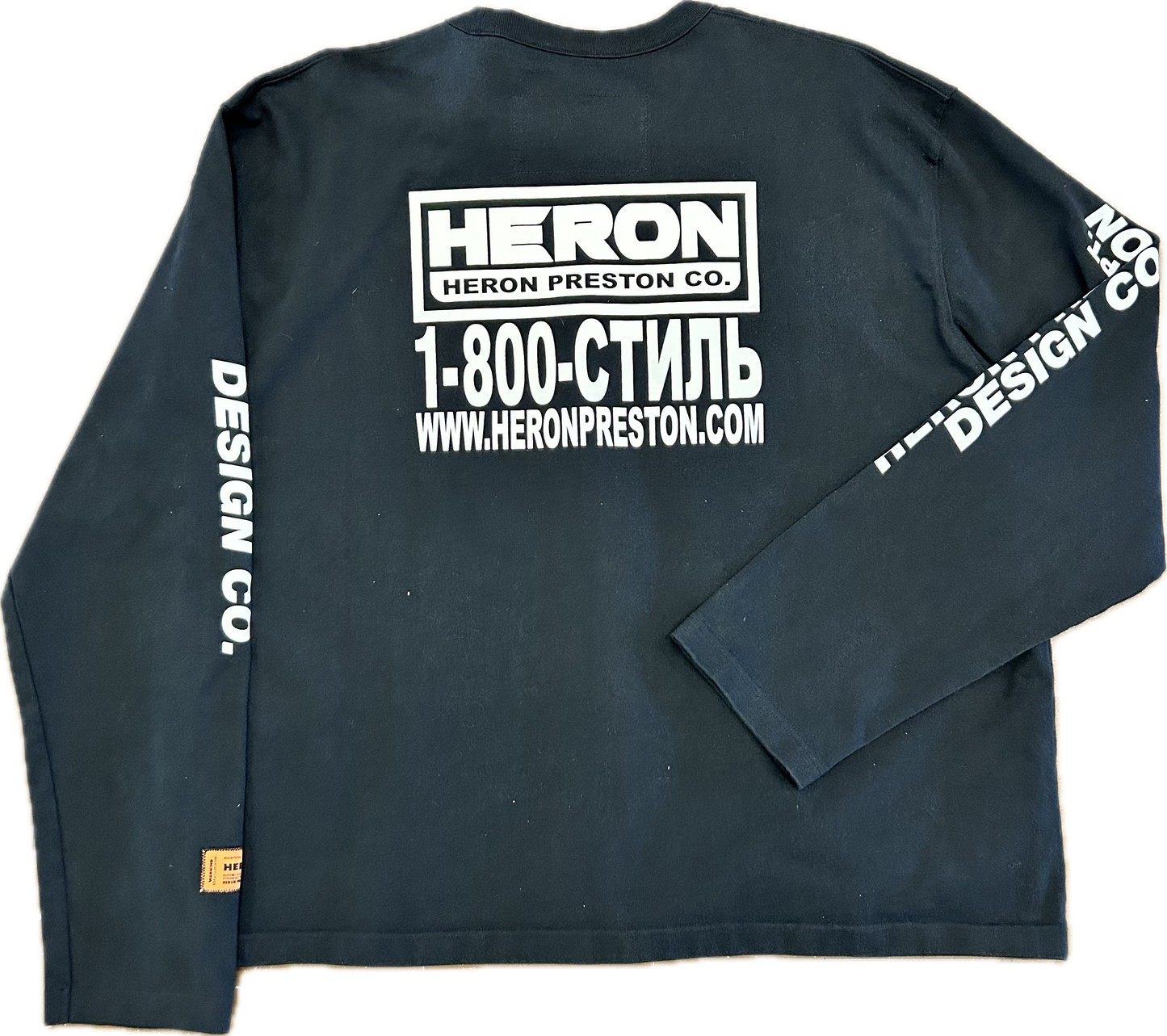 Heron Preston Real Estate Long Sleeve Sz XL