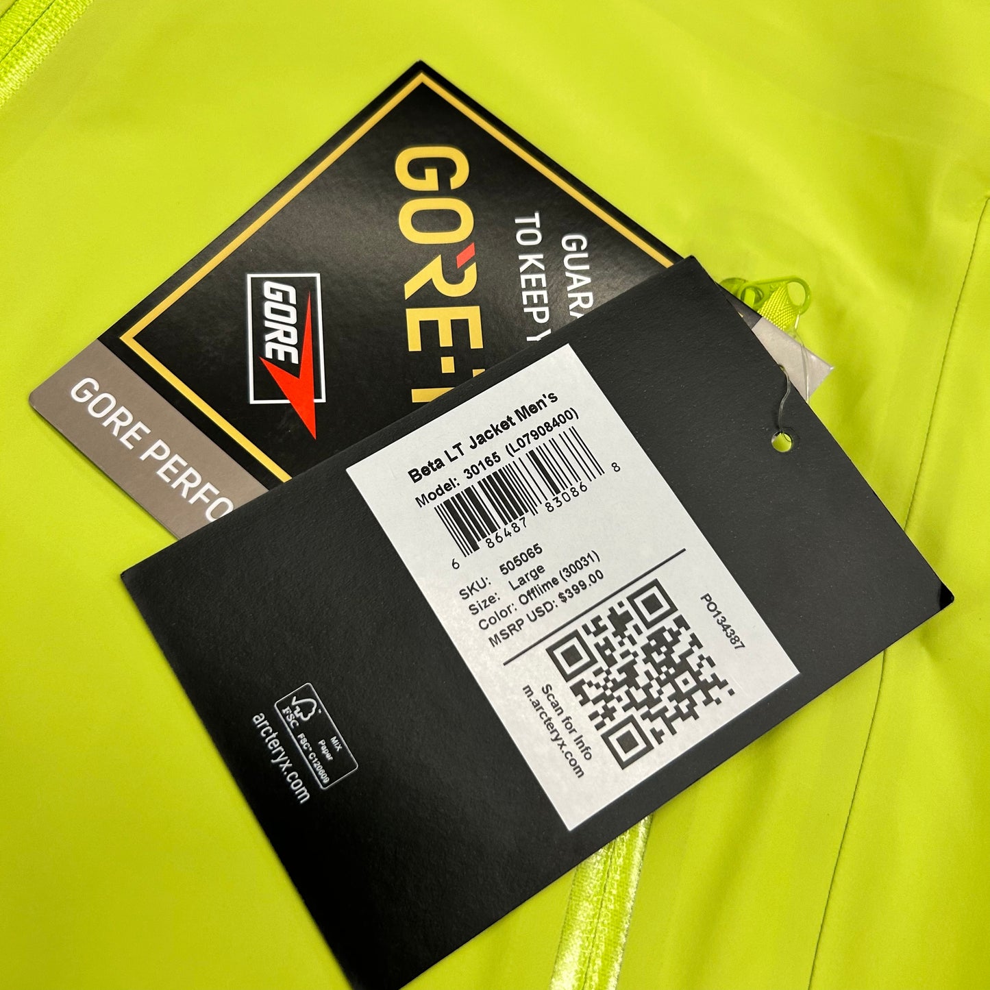 Arc’teryx Beta LT Jacket Sz L