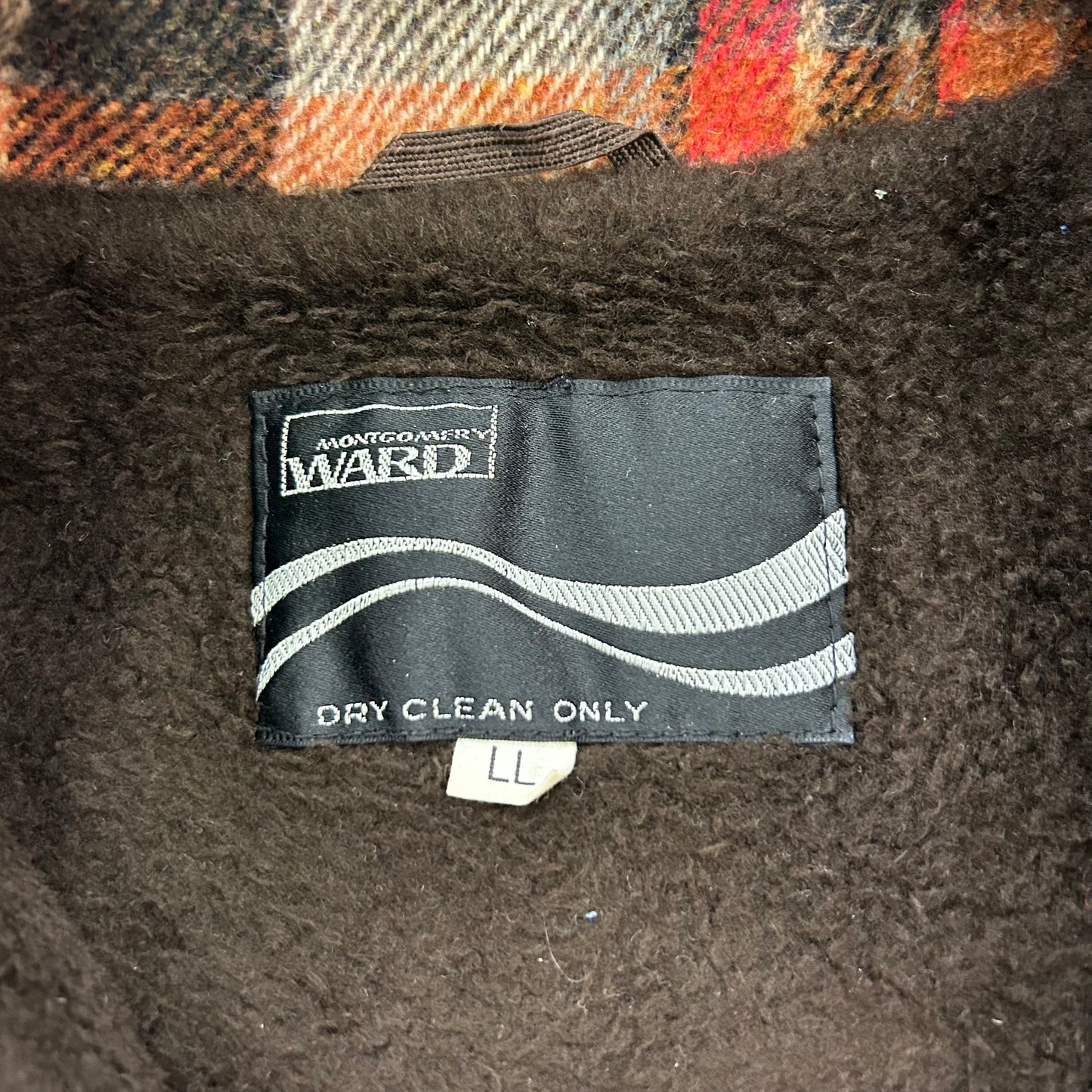 70’s Montgomery Ward Plaid Shirt-Jacket Sz L