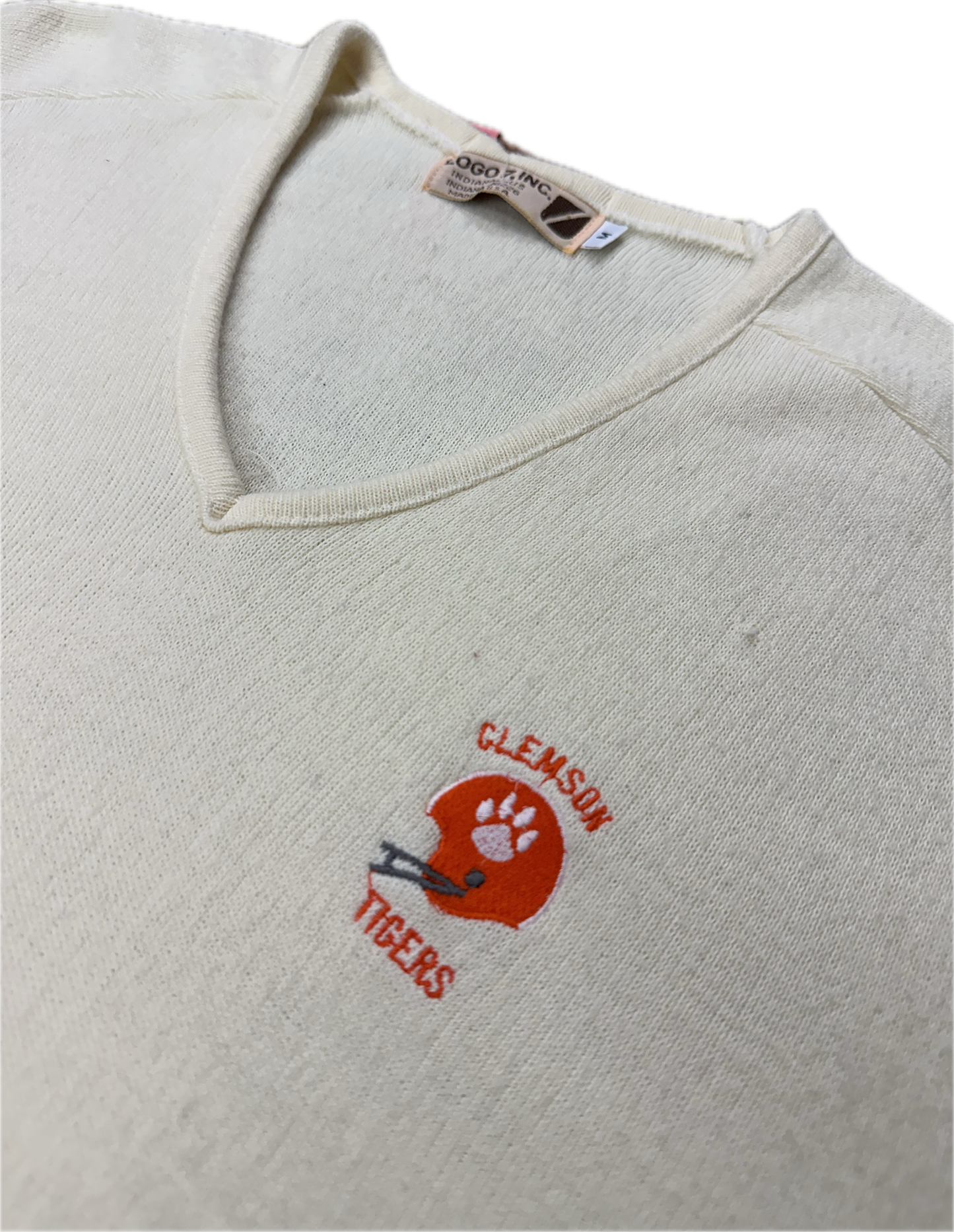 80’s Clemson V-Neck Sweater