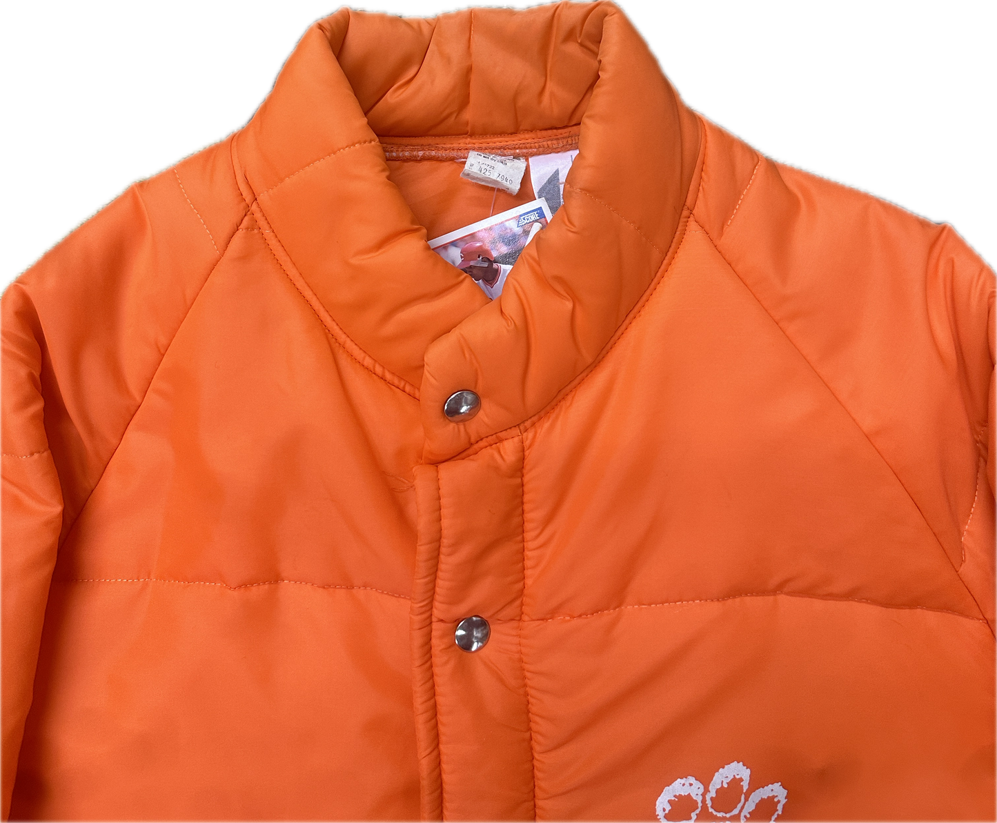 80’s Clemson Chalkline Puffer jacket