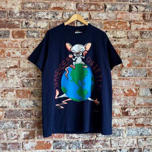 1995 Pinky and The Brain “Surrender Quietly” T-Shirt L