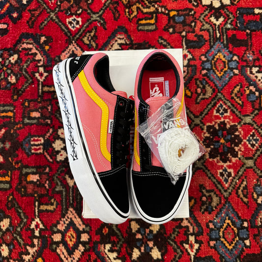 Vans Old Skool x Supreme “Tribal Barbed Wire Pink” Sneakers Sz 8.5