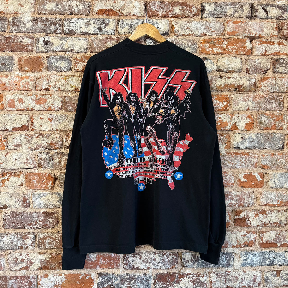 1996/1997 KISS World Tour Long Sleeve Shirt XL