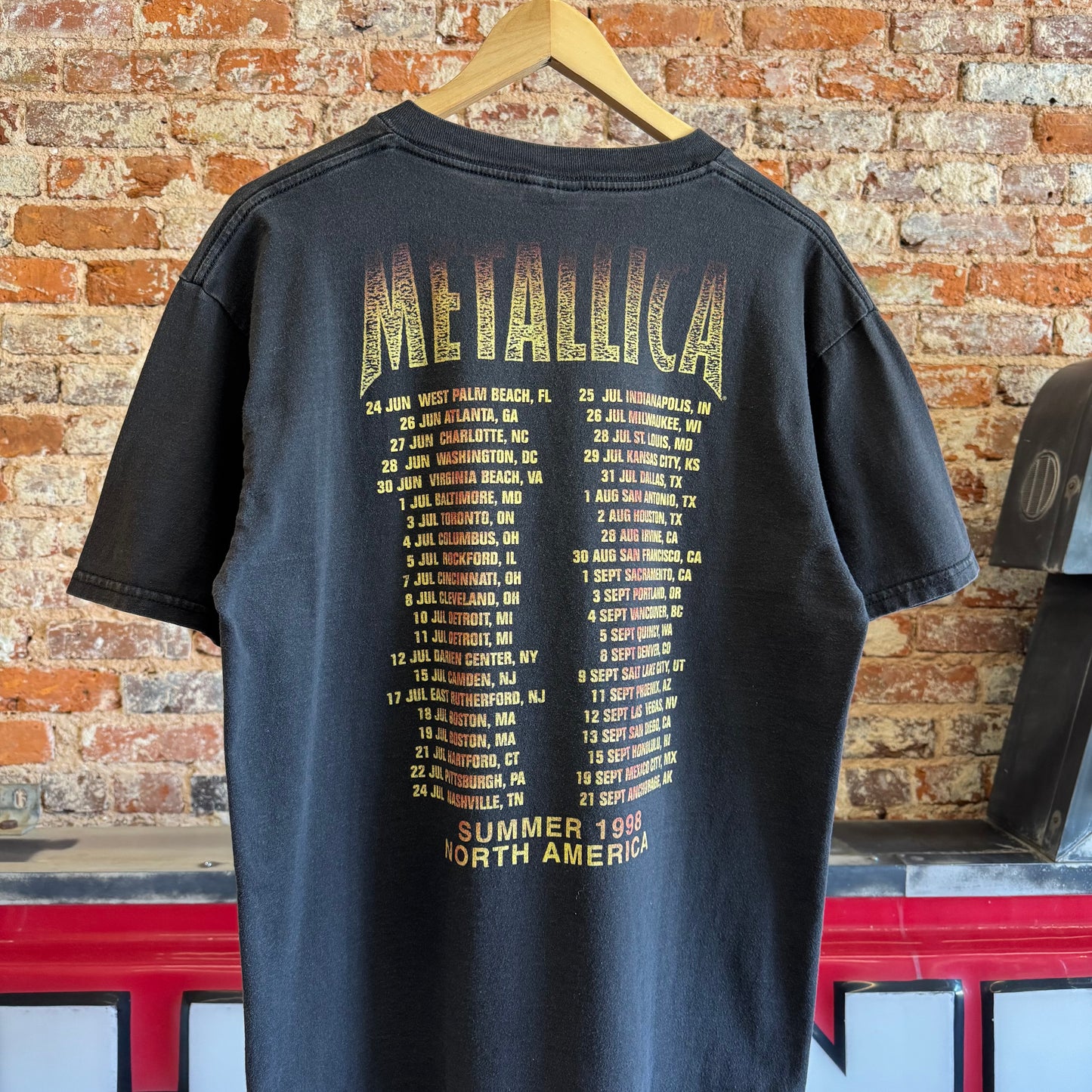 1998 Metallica “Summer N.A Tour” T-Shirt L