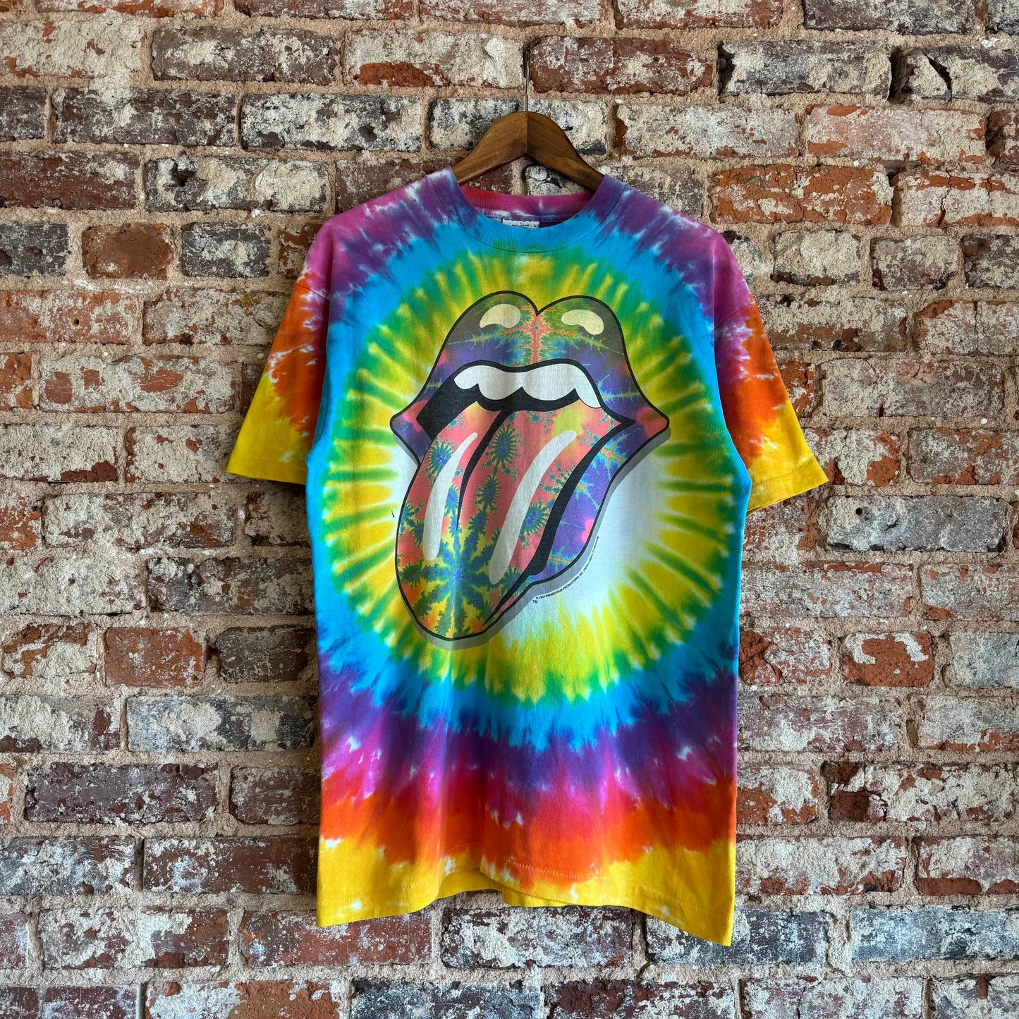 1994 Liquid Blue The Rolling Stones Tie Dye T-Shirt L