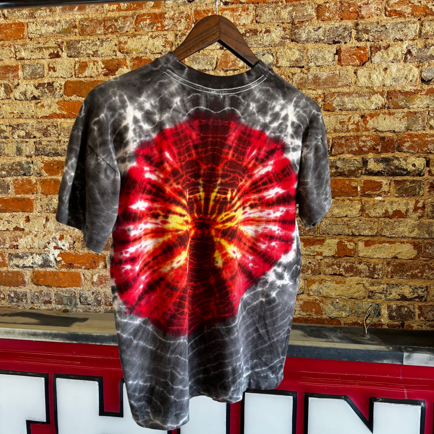 1987 Iron Maiden “Somewhere in Time” Symmetria Tie Dye T-shirt L