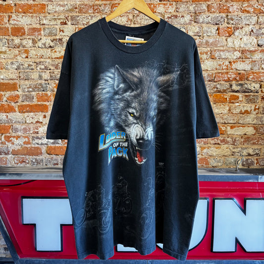 1997 Wolf “Leader Of The Pack” T-Shirt XXL