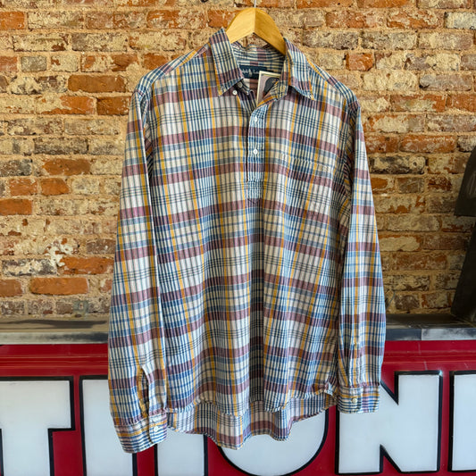 Vintage Polo Ralph Lauren Plaid Pullover Medium