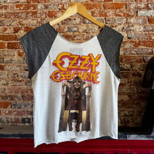 Vintage 1982 Ozzy Osbourne Speak of the Devil Tour Cutoff T shirt Sz M