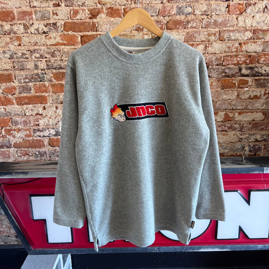 Vintage Jnco Flame Head Fleece Sweater Sz XL