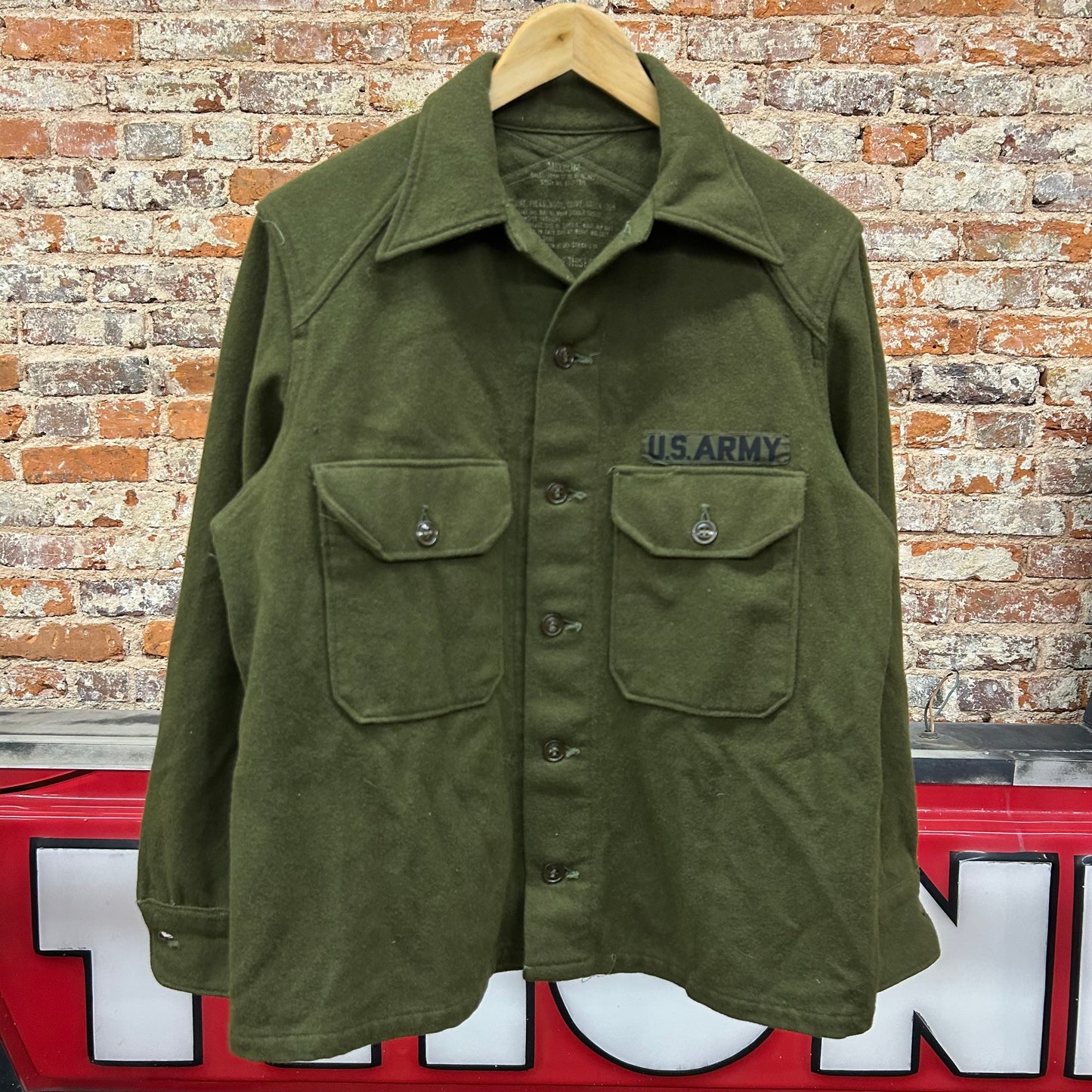 1950s OG 108 Military Wool Shirt Size M