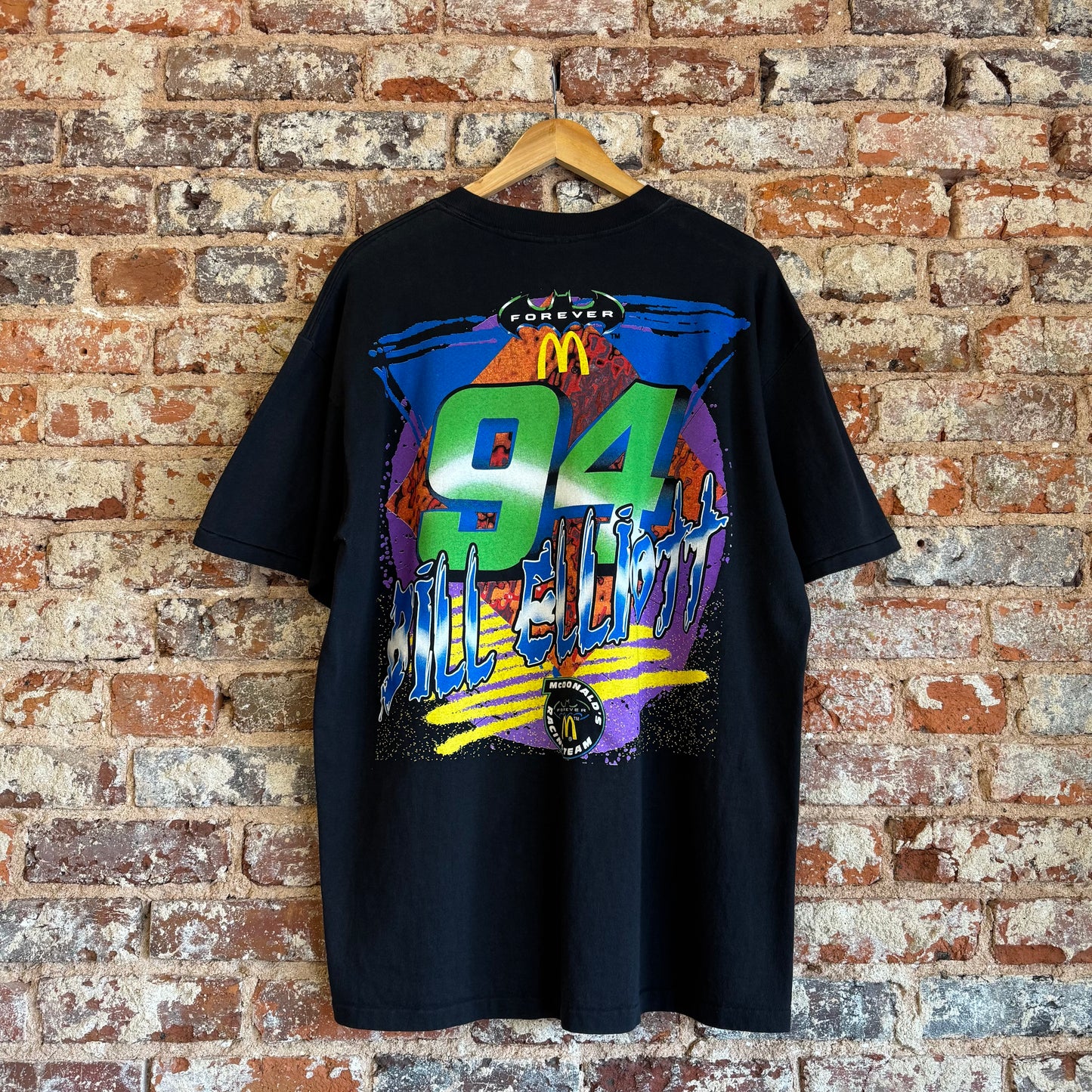 1995 Bill Elliott “Batman Forever / McDonald’s” T-Shirt Xl