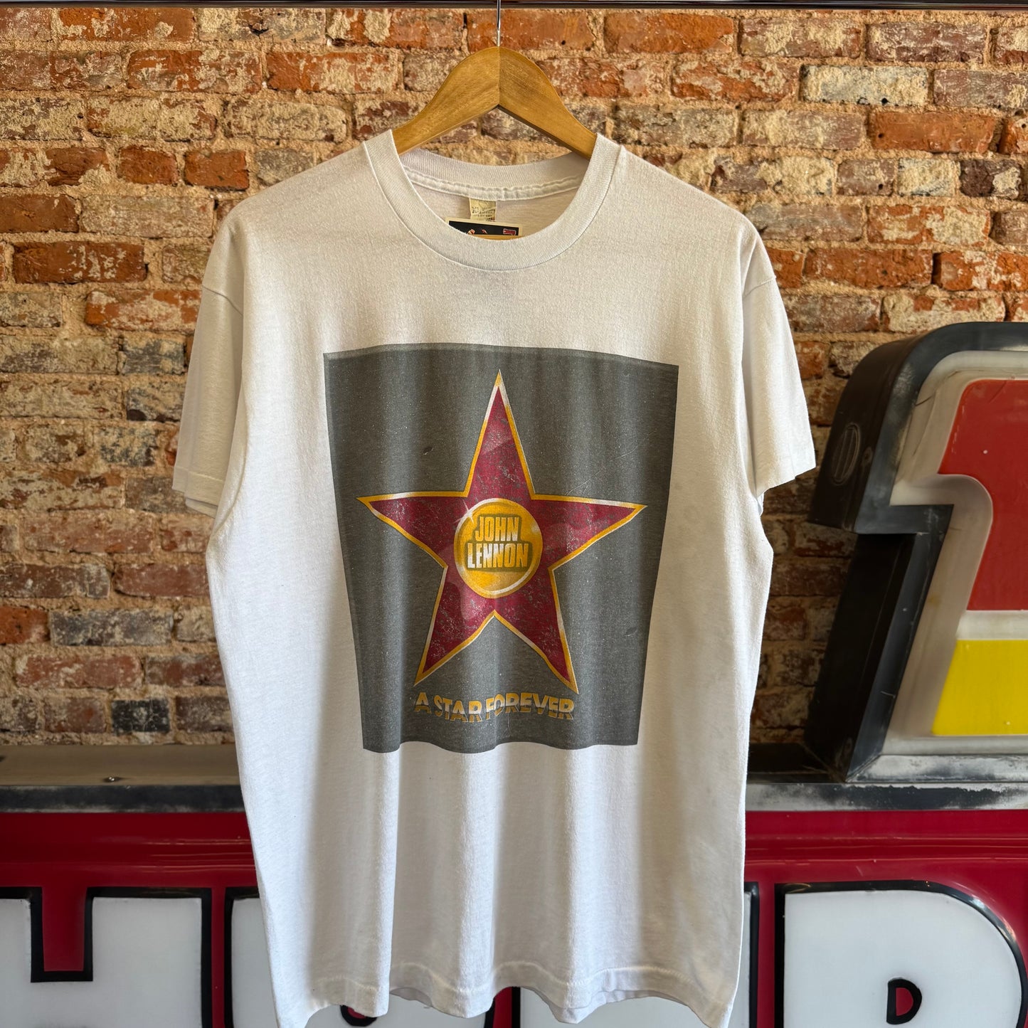 80s John Lennon “A Star Forever” T-Shirt XL