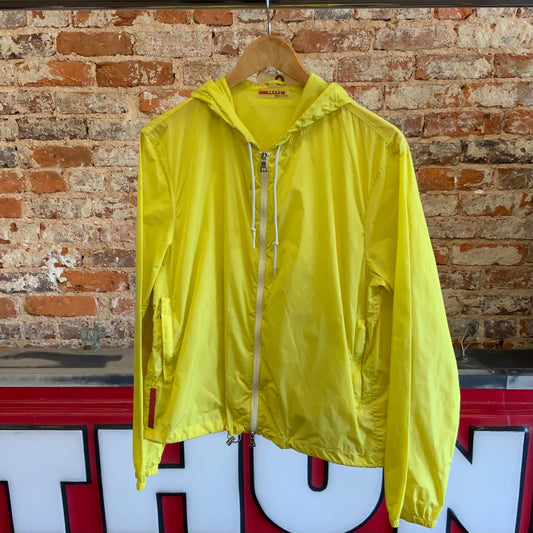 Prada Yellow Rain Jacket Sz L