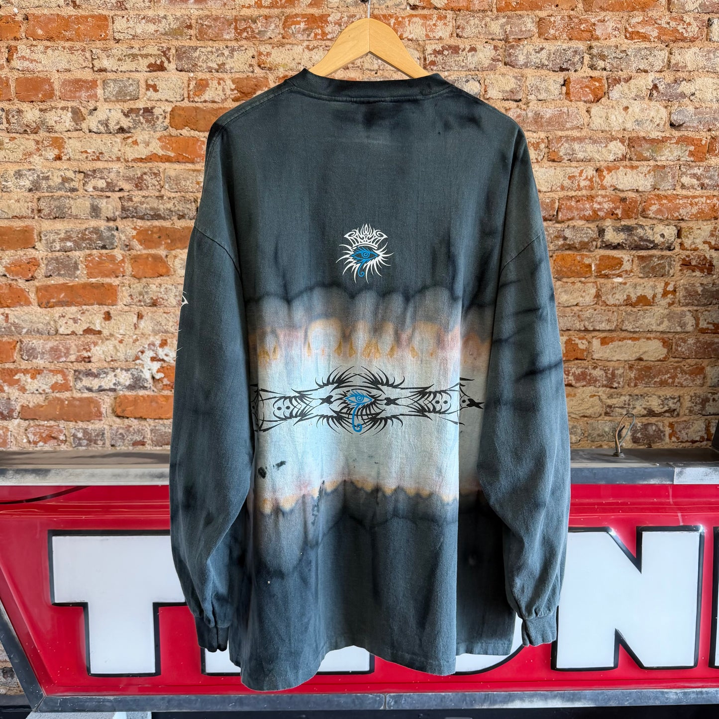 2000 Bob Dylan Tribal Longsleeve Tye Dye 2XL