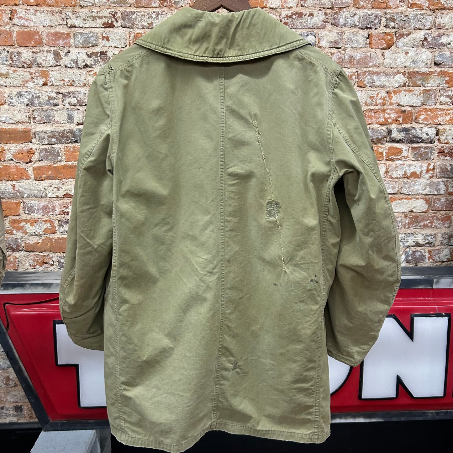 Vintage 1940s Military M43 Mackinaw Jeep Coat Size 38 - Repaired