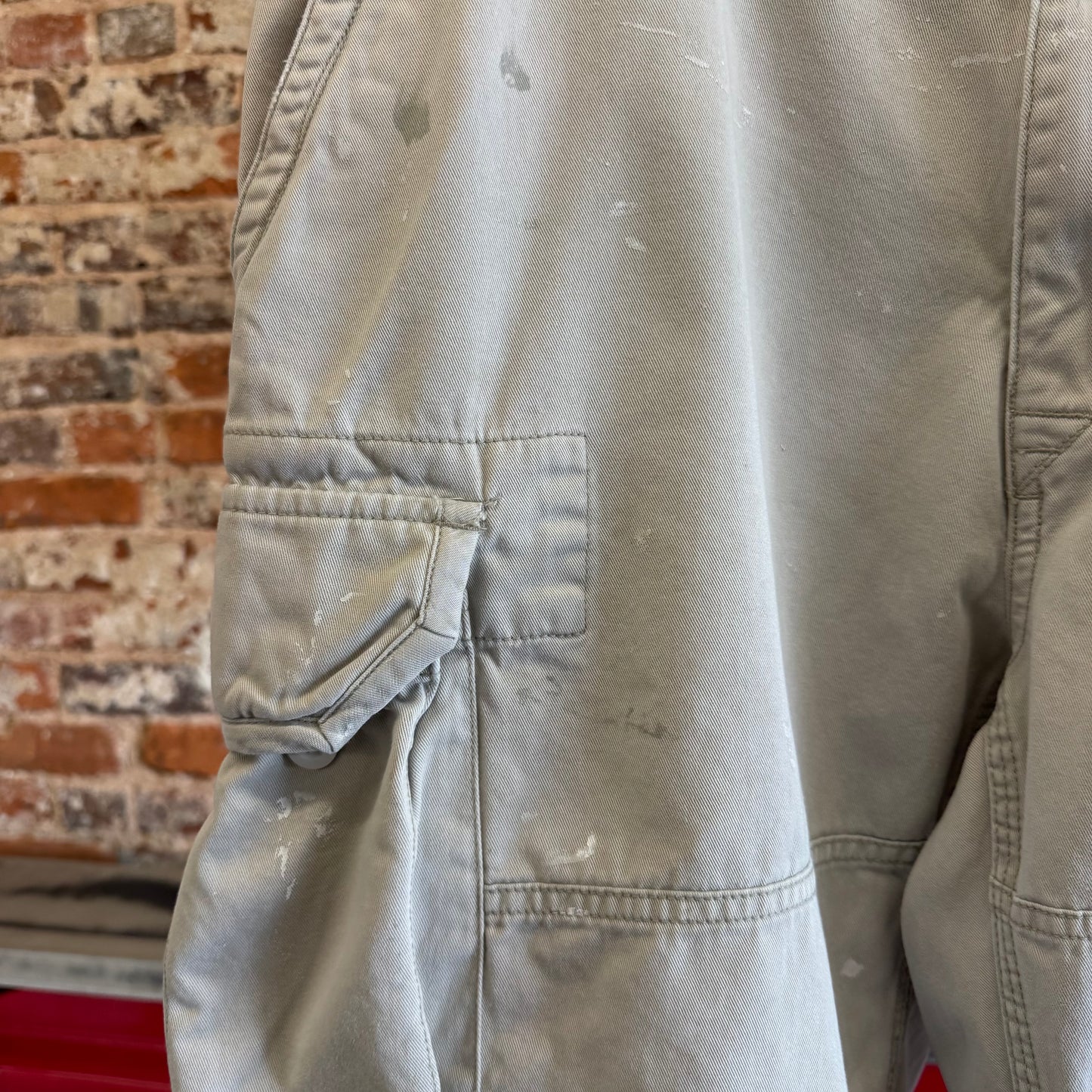 Vintage Polo Paint Splatter Cargo Shorts 36w