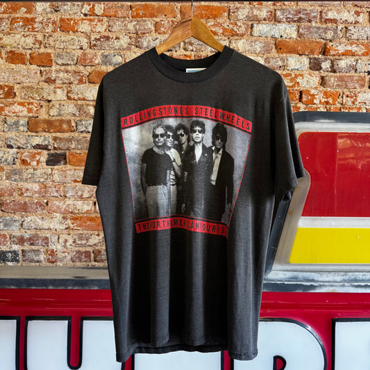 1989 Rolling Stones “Steel Wheels” The North American Tour T-Shirt L