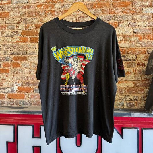 1991 WWF “Wrestlemania VII” T-Shirt XL