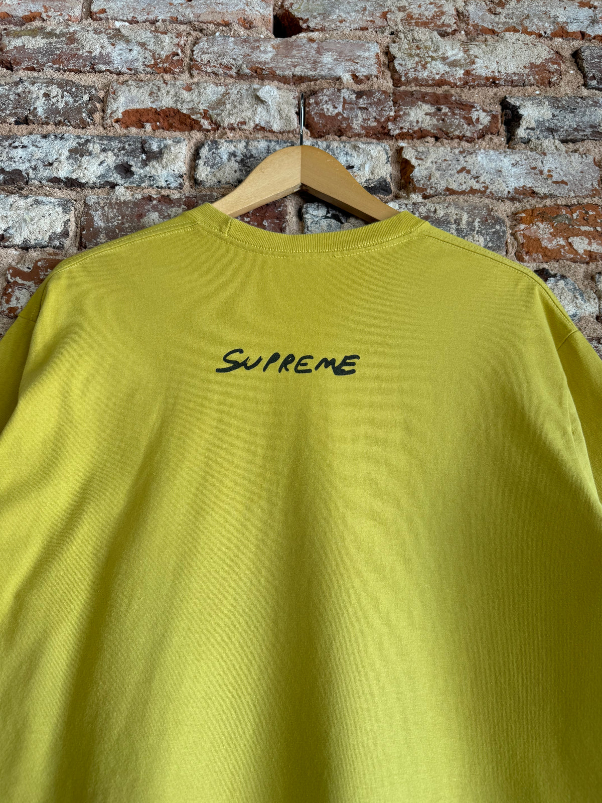 SS19 Supreme Reaper T-Shirt Acid Yellow M