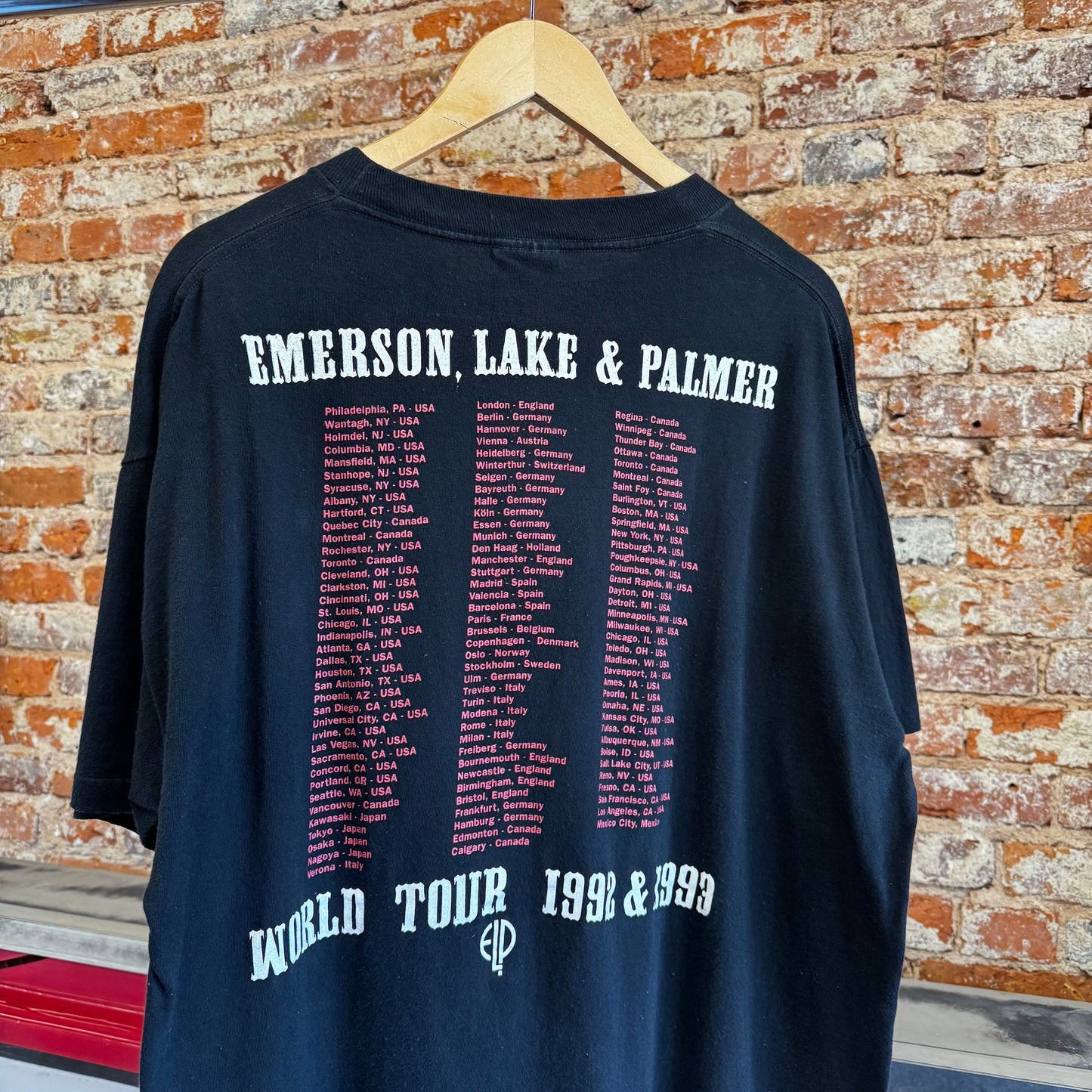 1992 & 1993 Emerson, Lake & Palmer World Tour T-Shirt XL