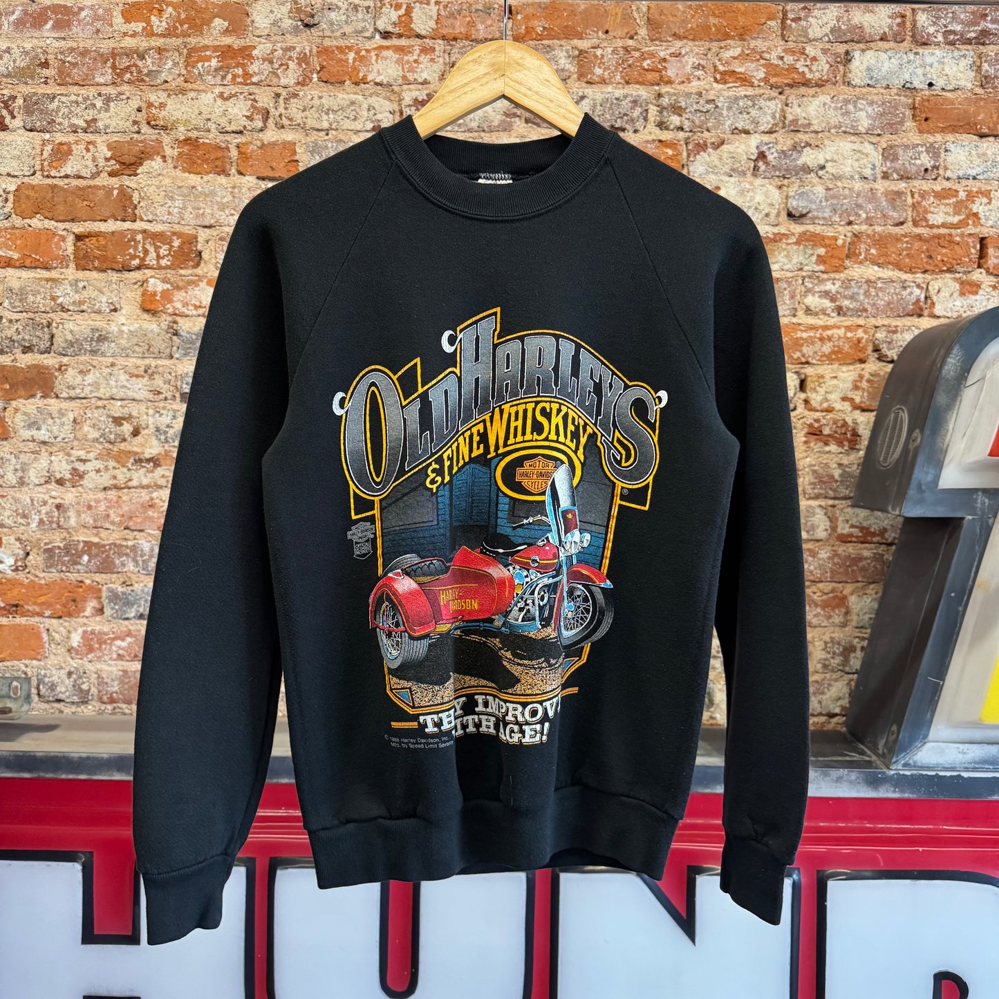 1988 Harley Davidson “Old Harleys & Fine Whiskey” Crewneck M