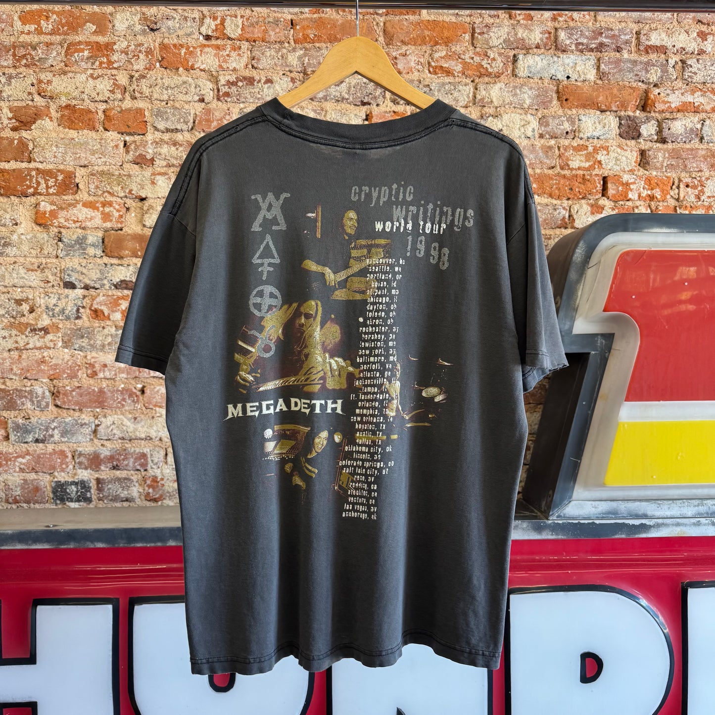 1996 Megadeth “Cryptic Writings World Tour” T-Shirt L