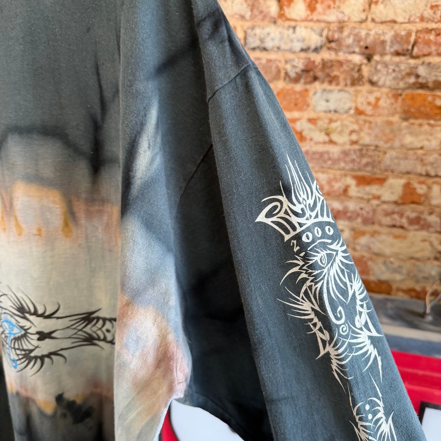 2000 Bob Dylan Tribal Longsleeve Tye Dye 2XL