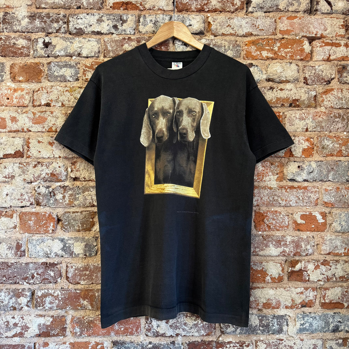 1995 William Wegman “Framed” Art T-Shirt L